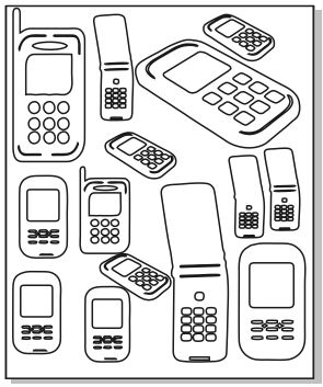 Mobile Phones Micro 64 X 89